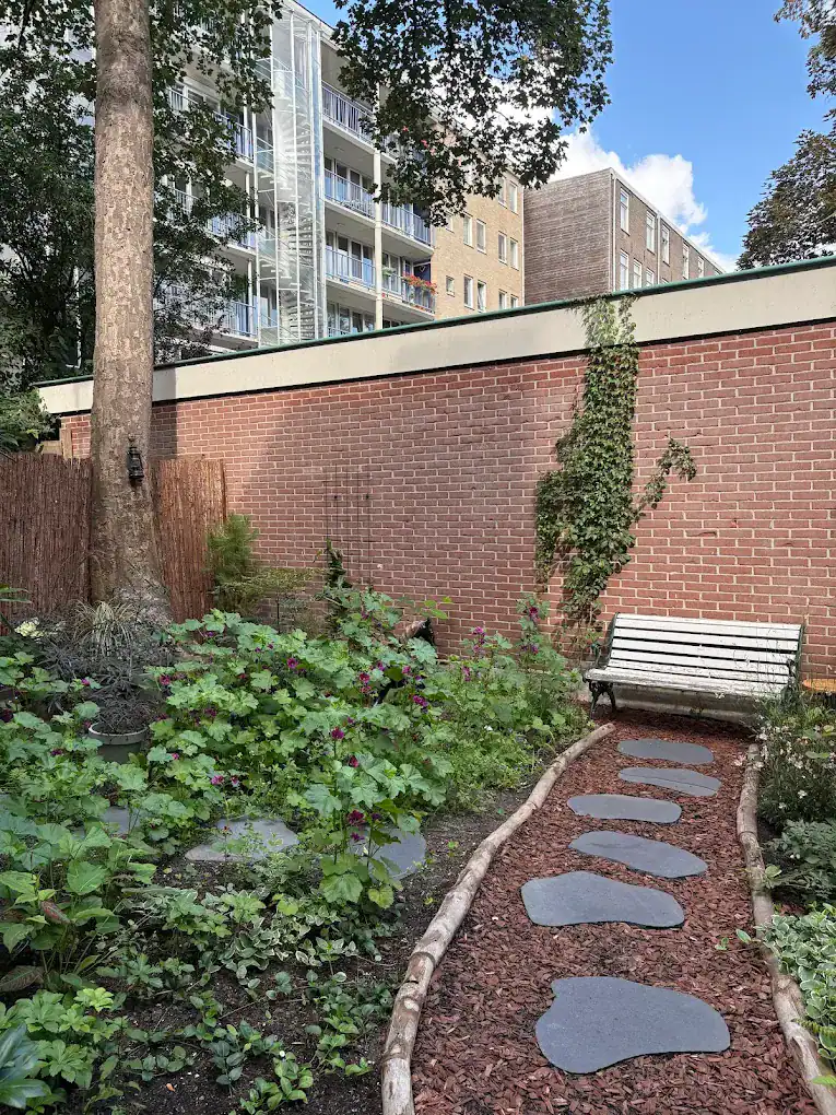 Sfeerbeeld van de stadsoase